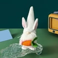 thumbnail image 3 of Gnome Doll Cartoon Bunny Ears Festival Decor Soft Texture Faceless Gnomes Doll Ornament for Easter, 3 of 8