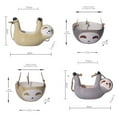 thumbnail image 7 of Cheers.US Cute Sloth Ceramic Wall Hanging Succulent Planters Hanging Sloth Pottery Bonsai Cactus Flower Pot, Air Plant Vase Holder for Indoor and Outdoor Decoration, 7 of 7