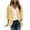 Yellow, variant on Tumotour Lightweight Cardigans For Women 3/4 Length Sleeve Hollow Out Eyelet Embroidery Tops 2024 Summer Fall Trendy Casual Solid Color Loose Open Front Cardigan Jackets