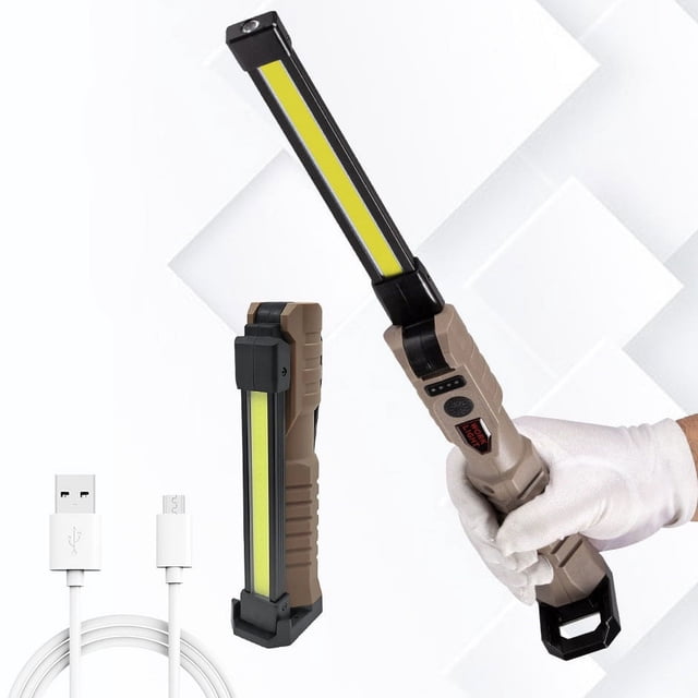 Luz de trabajo LED inalámbrica portátil para exteriores, amplio alcance y largo alcance con puerto USB, linterna Hipoke lm compatible con batería de litio MaKita 14.4V-20V BL1860 BL1850 BL1840 [Clase