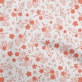 thumbnail image 1 of oneOone Viscose Chiffon Dark Peach Fabric Asian Floral Craft Projects Decor Fabric Printed By The Yard 42 Inch Wide, 1 of 4