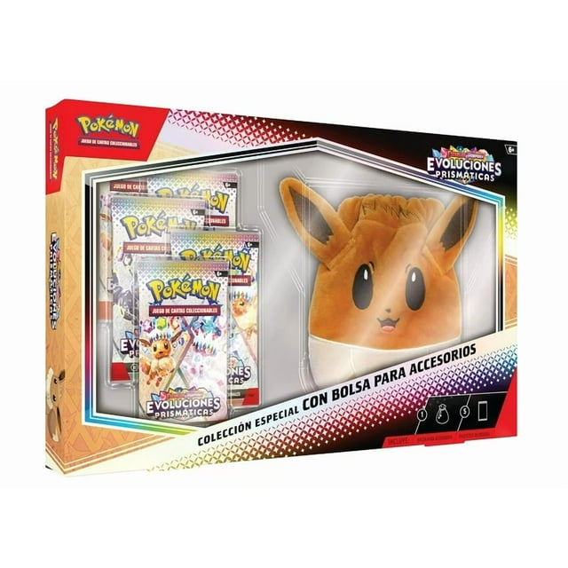 Pokemon TCG Cartas Prismatic Evolutions Escarlata y Violeta Español Bolsa Accesorios Eevee Coleccion Especial