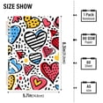 thumbnail image 3 of Cute Hearts Ring Binder Notebook Journey Note Diary College Ruled Spiral Notebook Study Loose Leaf Paper A5 60 Pages, 3 of 8