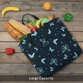 thumbnail image 6 of Naloa Beautiful Butterflies Tote Bag for Women, Foldable Tote Bag With Zipper, Large Shoulder Bag, Top Handle Handbag for Travel, Work, Shopping, 6 of 9