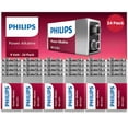 thumbnail image 1 of Batería PHILIPS Power Alcalina 9V Paquete de 24 con hasta 5 años de duración, 1 of 6