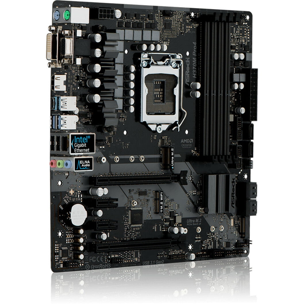 【じゃんぱら福岡筑紫通り店】ASRock H370M Pro4 H370/LGA1151/MicroATX Asrock H370m Pro4 ASRock H370M Pro4 LGA 1151 (300 Series) Intel