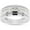White, variant on Engagement Wedding Band Men's Ring Round Cut White Diamond 14K White Gold Over 925 Sterling Silver