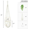 thumbnail image 6 of NANAHuang Fake Hanging Plant with Pot, Artificial Plants for Home Decor Indoor Macrame Plant Hanger with Faux Vines Hanging Planter Greenery for Bedroom Bathroom Kitchen Office Decor, Ivory (Pothos), 6 of 7