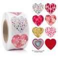 thumbnail image 4 of Xihbxyly Pegatinas para El Festival Del Amor, Sellos Rojos En Forma de Corazón, Decoración Brillante para Regalos, Eventos Románticos, Fácil Aplicación, Toque Personalizado., 4 of 7