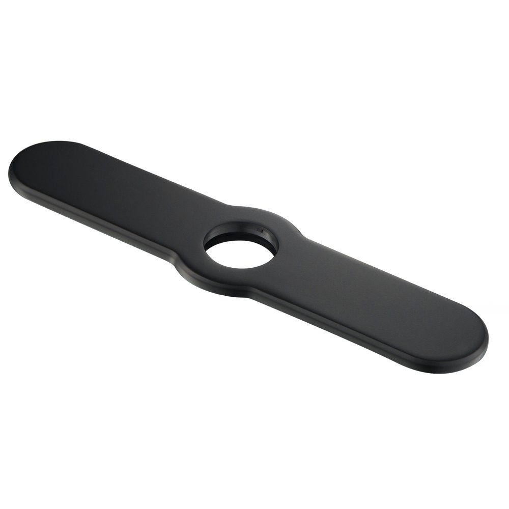 Deck Plate for Kitchen Faucet in Matte Black
