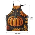 thumbnail image 5 of Picia Autumn Pumpkin Leaves Waterproof Apron for Unisex Adult - Adjustable Bib Apron with Pockets, Ideal for Cooking, Gardening, Painting, and Household Chores, 5 of 9