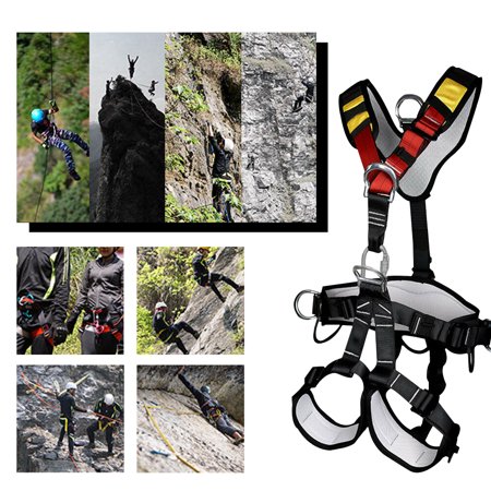 Full/Half Body Safety Climbing Harness Outdoor Rock Climbing Harness Half Body Harness Safe Seat Belt for Mountaineering Outward Band Expanding Training Tree Arborist Climbing Rappelling