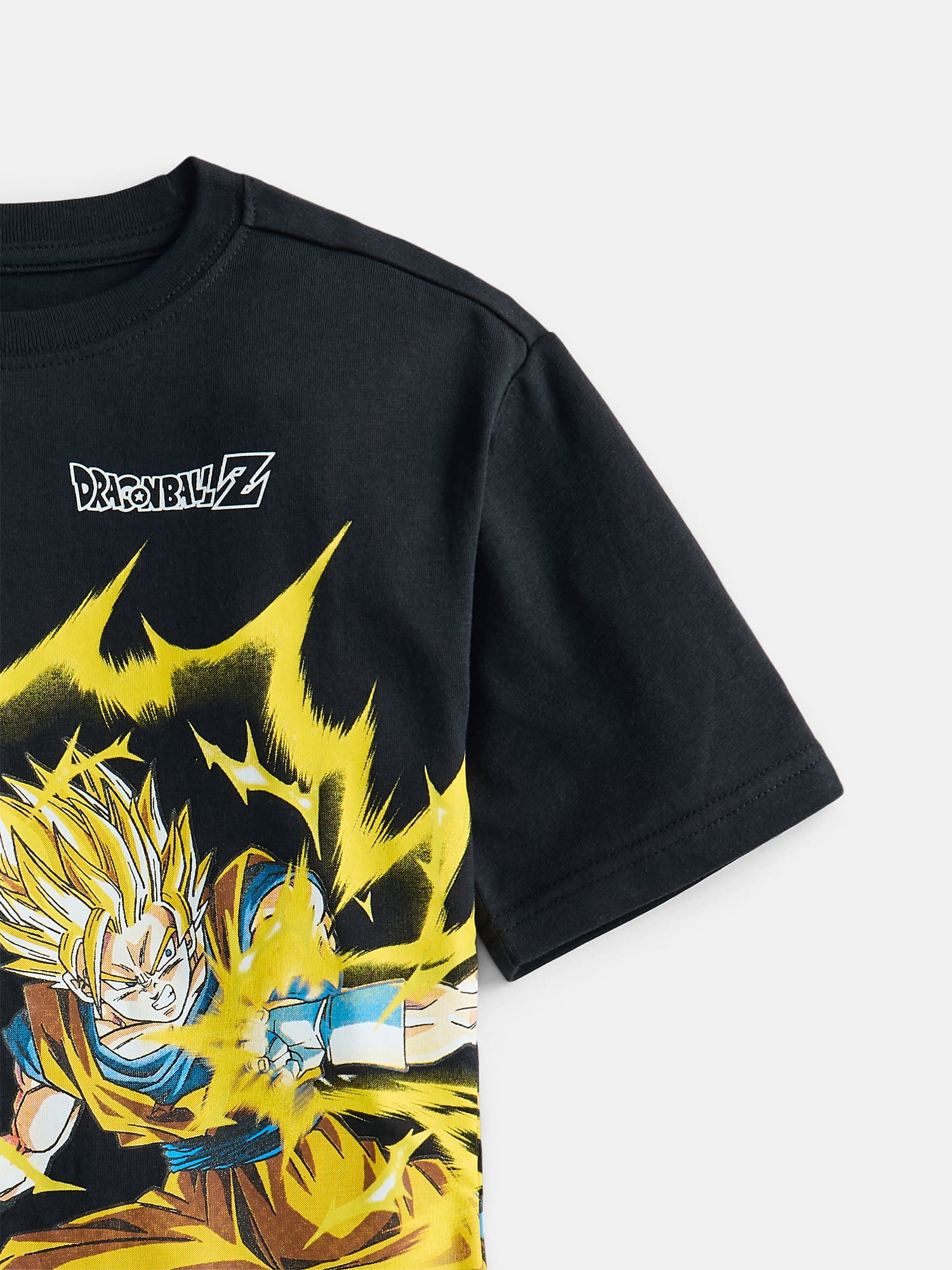 Dragon Ball Z Boys' Front Back Graphic Tee with Short Sleeves, Sizes 4-18