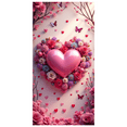 thumbnail image 2 of LUUFILx Valentine's Day Backdrop Heart Flower Romance Decoration Photography Props Background Wedding Anniversary Party Banner Decors Supplies, 2 of 9