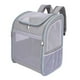 thumbnail image 4 of Mochila transportadora para perros y gatos, bolsa de viaje para mascotas, bolsa de transporte plegable para viajes al aire libre Gris, 4 of 8