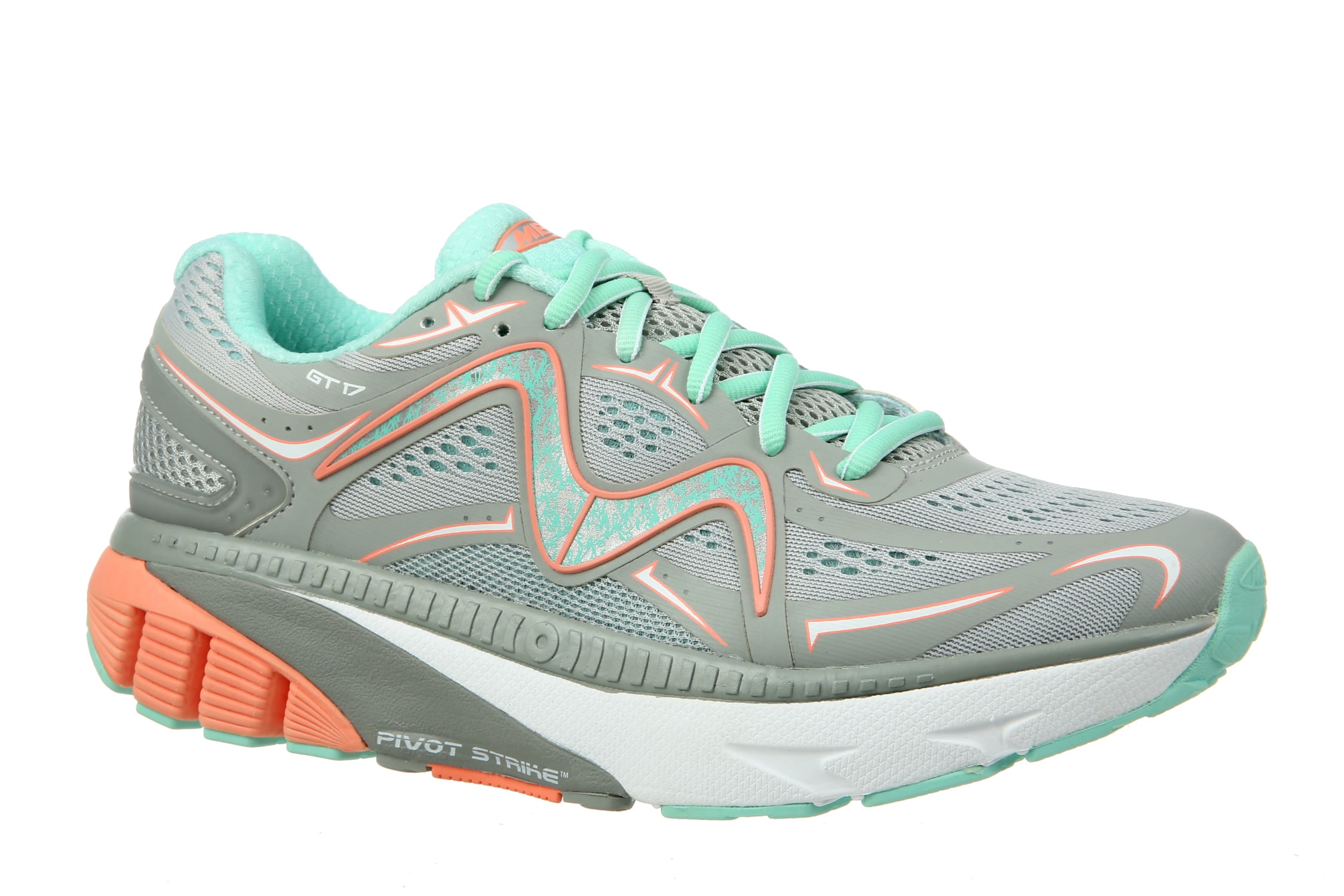 MBT Shoes Women's GT 17 Athletic Shoe: 11.5 Medium (B) Grey/Teal Peach ...