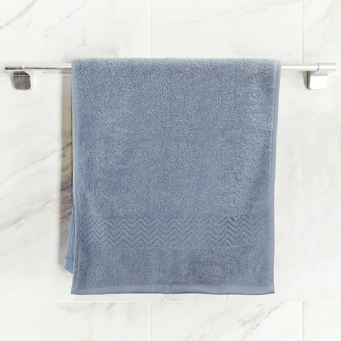 PiccoCasa 6 Pack Soft & Absorbent Hand Towels 100% Cotton 13 x 29 Inch for Bathroom Dark Blue