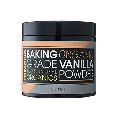 Foraging Organic Vanilla Powder White Baking Culinary Grade Vanilla Bean Extract Substitute 100% All