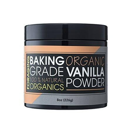 Foraging Organic Vanilla Powder White Baking Culinary Grade Vanilla Bean Extract Substitute 100% All (Best Organic Vanilla Extract)