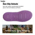 thumbnail image 3 of SMILIN Rain Boots for Women, Anti-slip Mid Calf Women Mud Boots, Purple, Size 7, 3 of 10