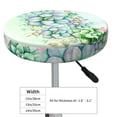 thumbnail image 4 of Naloa Succulent Round Bar Stool Cushion Cover 12-14 inch, Fits Kitchen, Office, Restaurant Chairs - 12 inch, 4 of 7