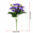 thumbnail image 3 of Eoozwa Artificial Flowers 2 Bundles Artificial Silk Daisy UV Resistant Outdoor Fake Wildflowers with Stems Daisy Arrangements for Home Hotel Office Garden Decoration, 3 of 4