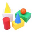 thumbnail image 2 of Kit De Enseñanza Geométrica, Bellamente Accesorios De Enseñanza Modelo Geométrico Conciso, Color Adecuado Para Jóvenes Para La Escuela Se Puede Usar Solo Familia Apropiada ANGGREK Descripción de la referencia, 2 of 5