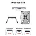 thumbnail image 3 of Lightweight Metal Step Ladder Stool with Folding Design Easy to Store Transport Perfect for Kitchen Bathroom Use, 3 of 8