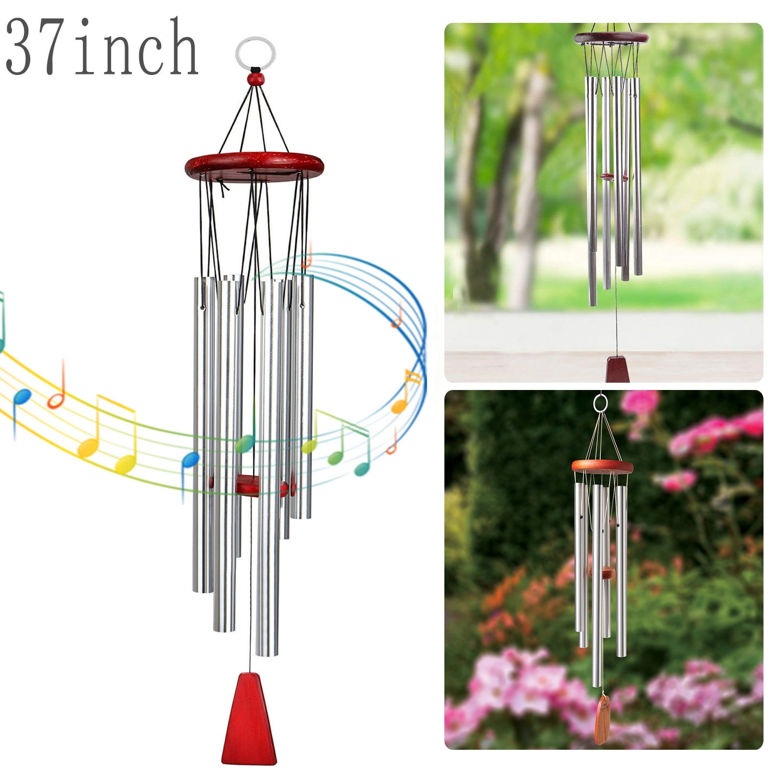 Wind Chimes Indoor Outdoor Large Deep Tone 30 Inches Musically Tuned Wind NEW 