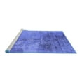 thumbnail image 2 of Ahgly Company Machine Washable Indoor Rectangle Oriental Blue Industrial Area Rugs, 7' x 9', 2 of 4