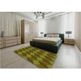thumbnail image 4 of Ahgly Company Indoor Square Patterned Dark Bronze Brown Area Rugs, 7' Square, 4 of 6