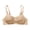 Khaki, variant on Lopecy-Sta Women's Invisible Seamless Ribbed Bra, Wireless Lightly Padded Everyday T-Shirt Bra with Adjustable Shoulder Straps, Comfortable Breathable Bralette for Daily Wear