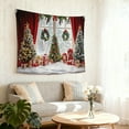 thumbnail image 4 of SOFIKAANMU Christmas Tapestries, Various Designs And Patterns, Winter Snow And Forest Tapestries, Bedroom And Dormitory Home Decor Tapestries, 6 Sizes, 80 X 60 Inches., 4 of 7