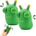 thumbnail image 1 of Exprimidor de ojos saltones con forma de insecto verde, juguete sensorial para niños para aliviar el estrés, la ansiedad y el autismo. Regalo ideal para Navidad y cumpleaños (2 insectos verdes)., 1 of 2