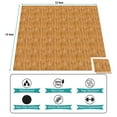 thumbnail image 5 of Sorbus 144 Sq. Ft. Pine Wood Grain Foam Interlocking Floor Tiles 3/8-Inch Thick 36 pcs w/ Borders, 5 of 9