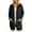 Black, variant on Womens Hoooded Long Cardigans Sweaters Fall Winter Maxi Knit Sweater Long Sleeve Loose Open Front Knitted Coat V Neck Back Letter Printed Outwear with Pocket Black M