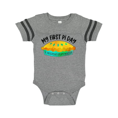 

Inktastic My 1st Pi Day Blue Green Pie Pan Pun Gift Baby Boy or Baby Girl Bodysuit