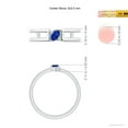 thumbnail image 4 of ANGARA Natural Tilted Marquise Sapphire Solitaire Split Shank Ring in 14K White Gold for Women (Size-5x2.5mm) | September Birthstone, Anniversary, Jewelry Gift for Women | Natural Blue Sapphire Ring, 4 of 9
