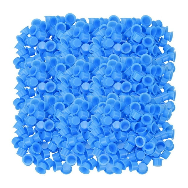 MesaSe 1000 PCS Plastic Indoor Ink Cup Caps Spill-proof Staining Wide Mouth Waterproof Pigment Cups Manual Makeup Containers