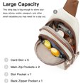 thumbnail image 2 of Small Sling Bag for Women Leather Crossbody Fanny Packs Chest Bag for Women, 2 of 6