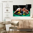thumbnail image 5 of Elephant Stock All In Poker Wall Art - Horizontal Canvas Wall Art - Living Room Wall Decor - Hobbies And Lifestyle Canvas - Black And Teal Decor - 39" x 26", 5 of 8