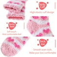 thumbnail image 3 of 5 Pairs Womens Fuzzy Socks Fleece Fluffy Cabin Plush Slipper Warm Soft Cozy Winter Adult Socks, 3 of 7