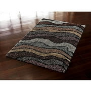 Orian Whisper Waves Multicolor Shag Area Rug