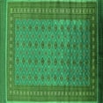 thumbnail image 1 of Ahgly Company Indoor Square Oriental Green Industrial Area Rugs, 3' Square, 1 of 4