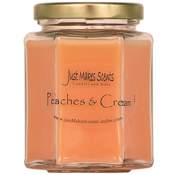 Peaches & Cream Candle -Just Makes Scents Candles and Gifts