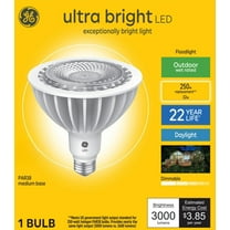 GE Ultra Bright LED Light Bulb, 250 Watt, Daylight, PAR38 Outdoor Floodlight, Medium Base, 1pk