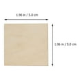 thumbnail image 3 of unbranded 75 Pcs Cubes Square Wood Chips Child 5X5X0.3CM Khaki, 3 of 8