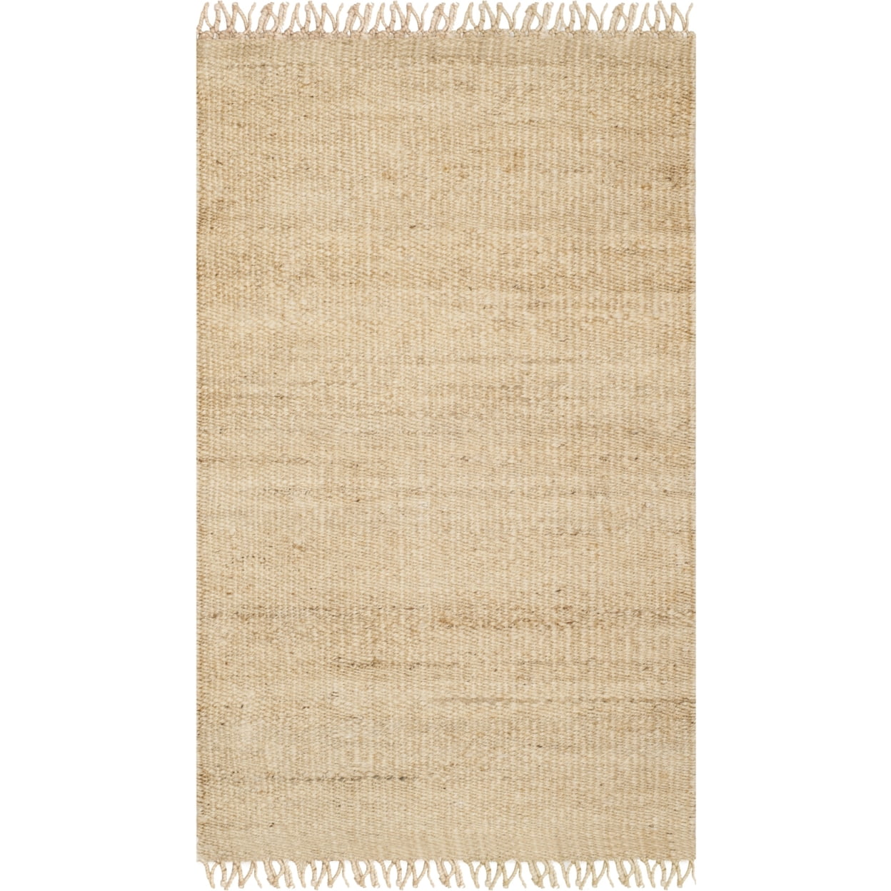 SAFAVIEH Natural Fiber Clara Braided Jute Runner Rug, Ivory, 2'6" x 10'