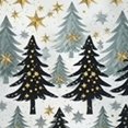 thumbnail image 6 of BANET Red Christmas Trees Holly Gold Snowflakes Stars Seamless on White Round Table Cloth, Circle Table  White Dinner Tablecloth, Desk Cloth Cover for Home Party Wedding 54"-58, 6 of 8