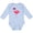 AE-Light Blue, variant on Inktastic Pink Flamingo Boys or Girls Long Sleeve Baby Bodysuit